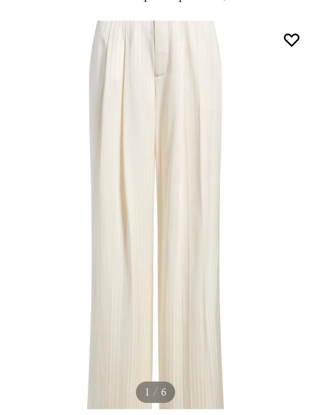 cinq a sept Georgia Satin Striped Marne wide  leg Trousers